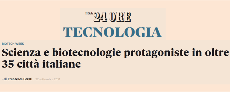 Sole 24 ore Biotech Week