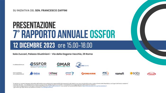 2023.12.12 - 7° Rapporto OSSFOR - SaveTheDate-Note Rapporto OSSFOR - SaveTheDate-Note