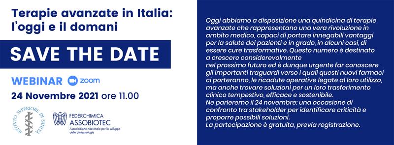 webinar terapie avanzate