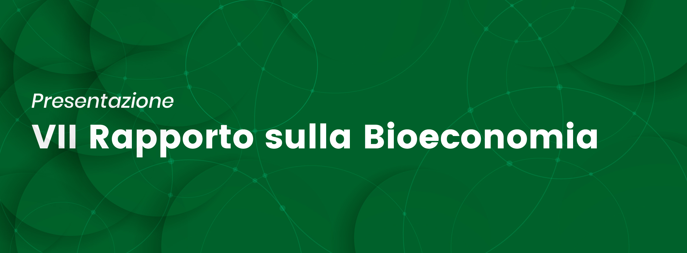VII Rapporto bioeconomia