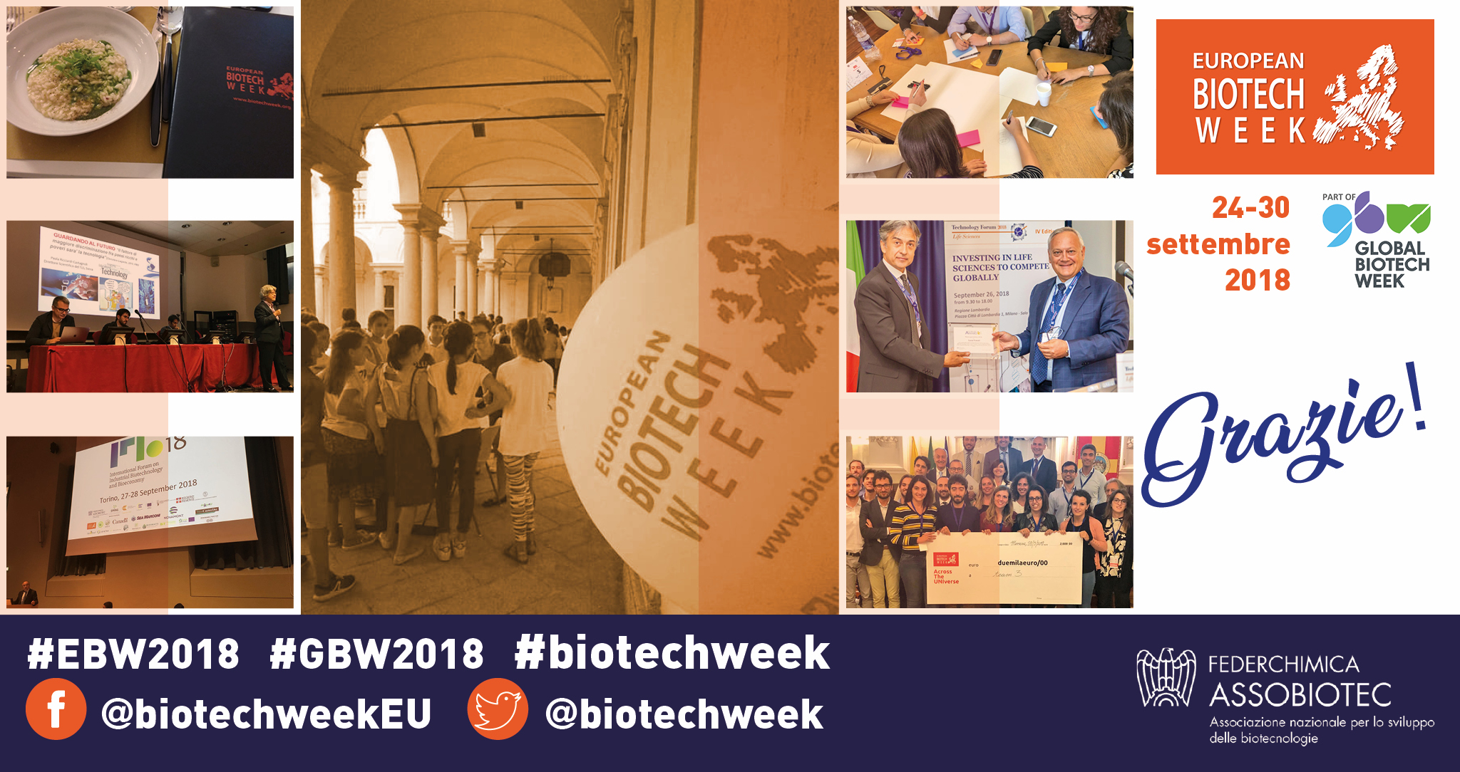 EVENTI E INIZIATIVE ASSOBIOTEC - Si è chiusa con numeri da record la VI Biotech Week