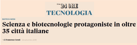 Il Sole 24 ore Biotech Week