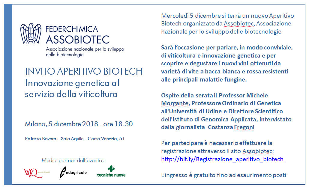 Invito aperitivo biotech