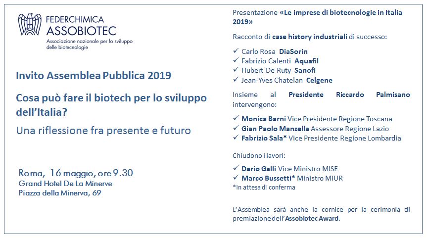 Invito Assemblea Assobiotec