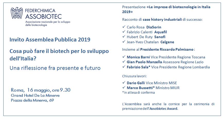 Invito Assemblea Assobiotec